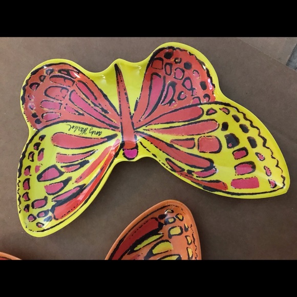 Andy Warhol Butterfly Small Melamine Plate Set - Picture 3 of 6